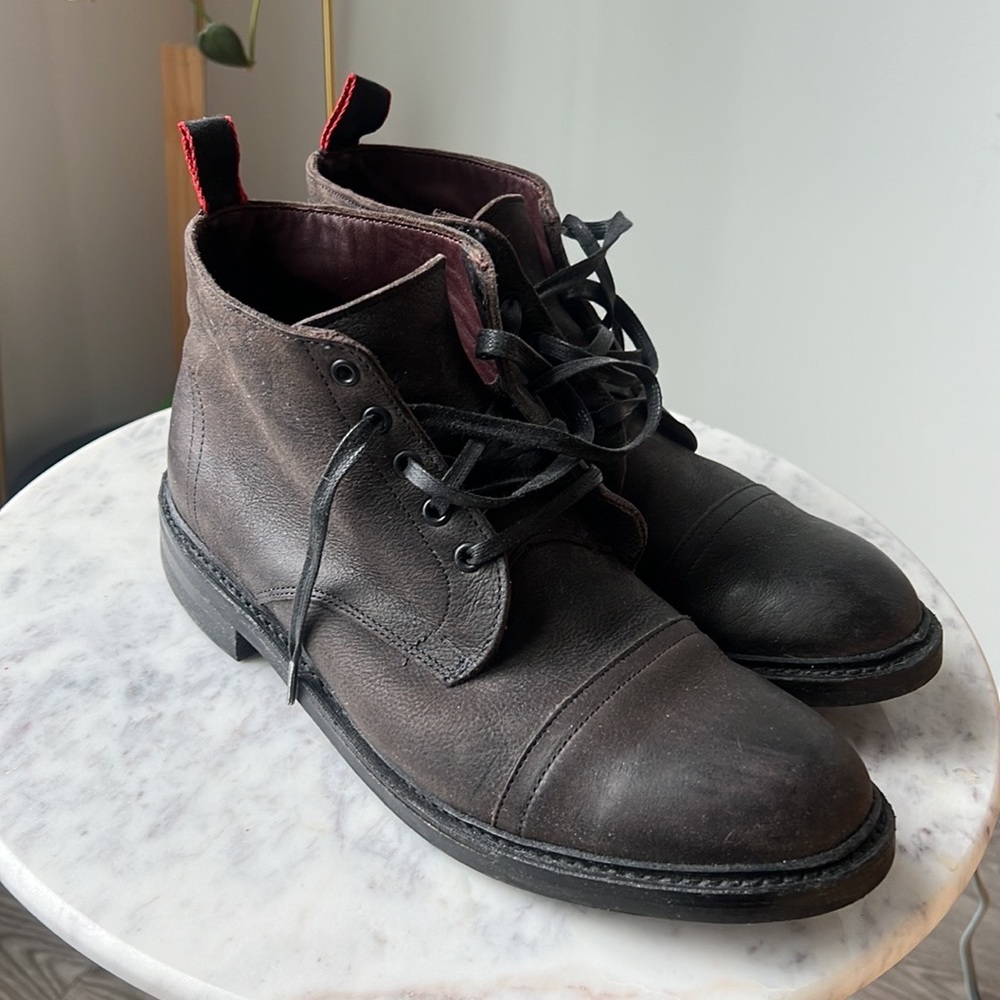 Allen Edmonds Patton Boot. Charcoal. 9.5